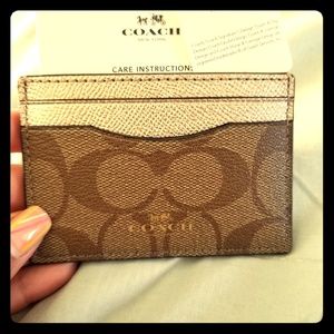 🔥NWT🔥  Coach Monogram  ID Wallet